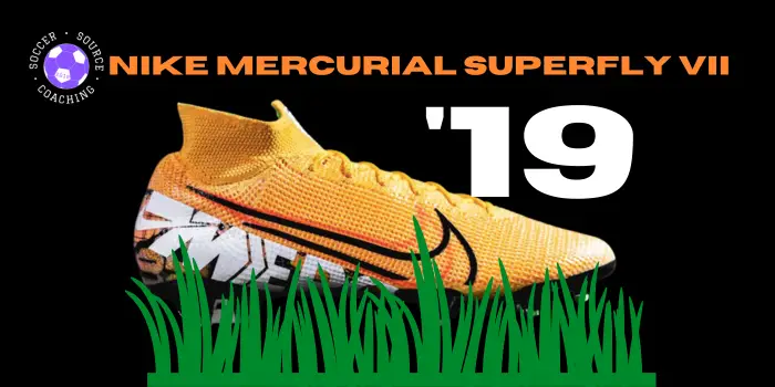 orange, black and white nike mercurial superfly VII soccer cleat released in 2019