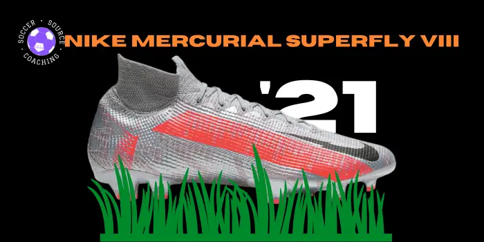 red and silver nike mercurial superfly VIII soccer cleat released in 2021