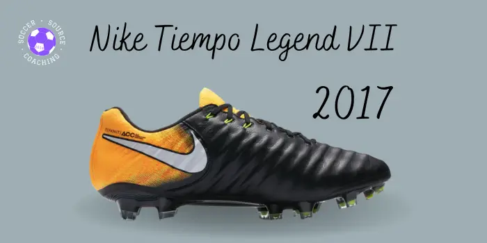black, orange and white Nike tiempo legend VII soccer cleat released in 2017