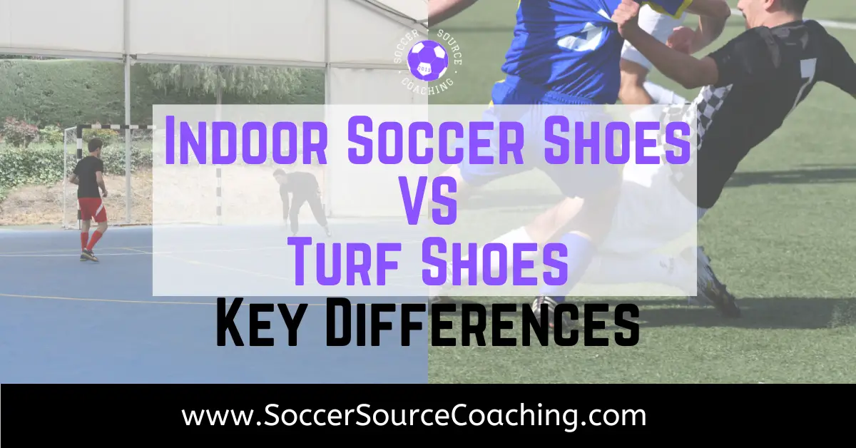 Difference between turf and indoor soccer shoes